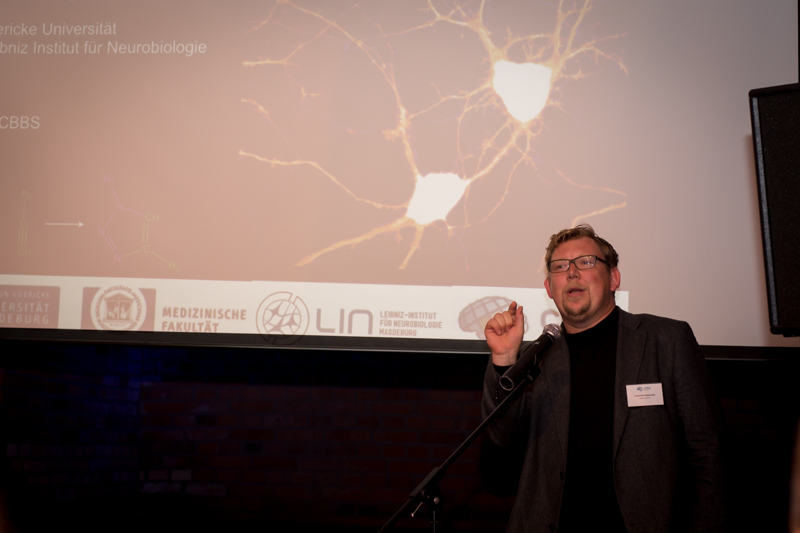 <p>Impressionen des Salonabends des CBBS 9 - (c) CBBS/ Universität Magdeburg</p>