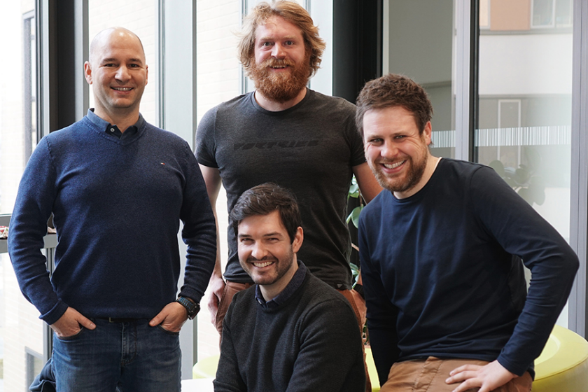 Das neotiv Team_ Prof. Emrah Düzel (v.l.), Dr. Chris Rehse, Julian Haupenthal und Dr. David Berron - (c) Julian Haupenthal Das neotiv Team: Prof. Emrah Düzel (v.l.), Dr. Chris Rehse, Julian Haupenthal und Dr. David Berron - (c) Julian Haupenthal